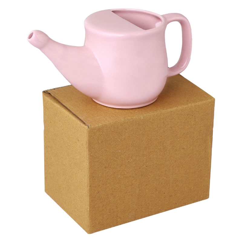 Ceramic Neti Pot for Allergy Control 250 Ml Pink