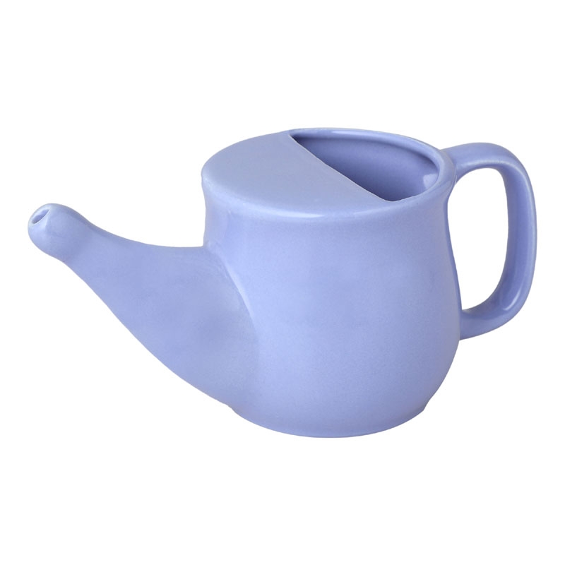Ceramic Neti Pot for Allergy Control Spill Proof 250 Ml Light Violet