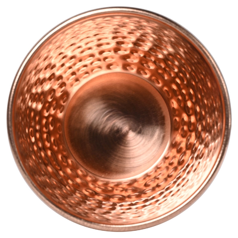 Hammered Copper Tumbler LACQUERED FREE UNLINED and UNCOATED 550 Ml Modern Hammered