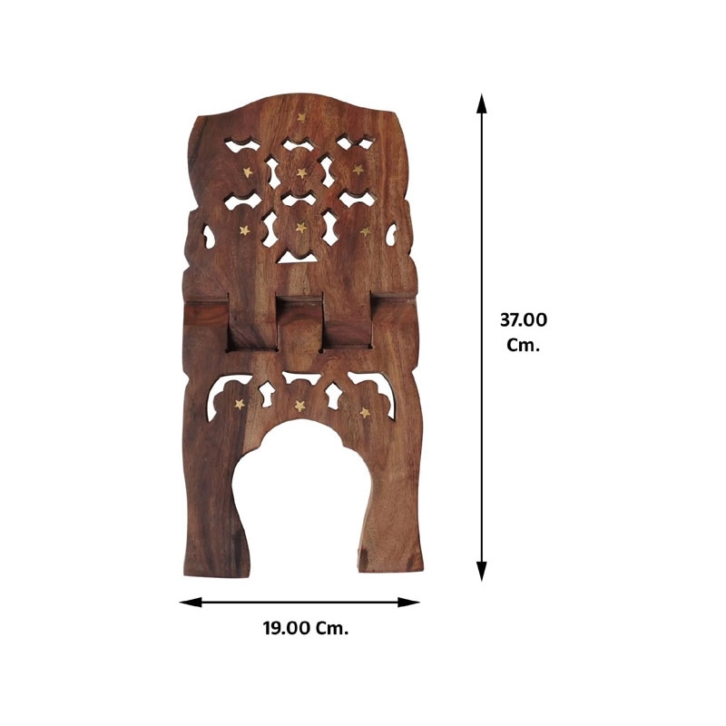 Hand Crafted Wooden Holy Book Stand Rahel for Comfortable Reading