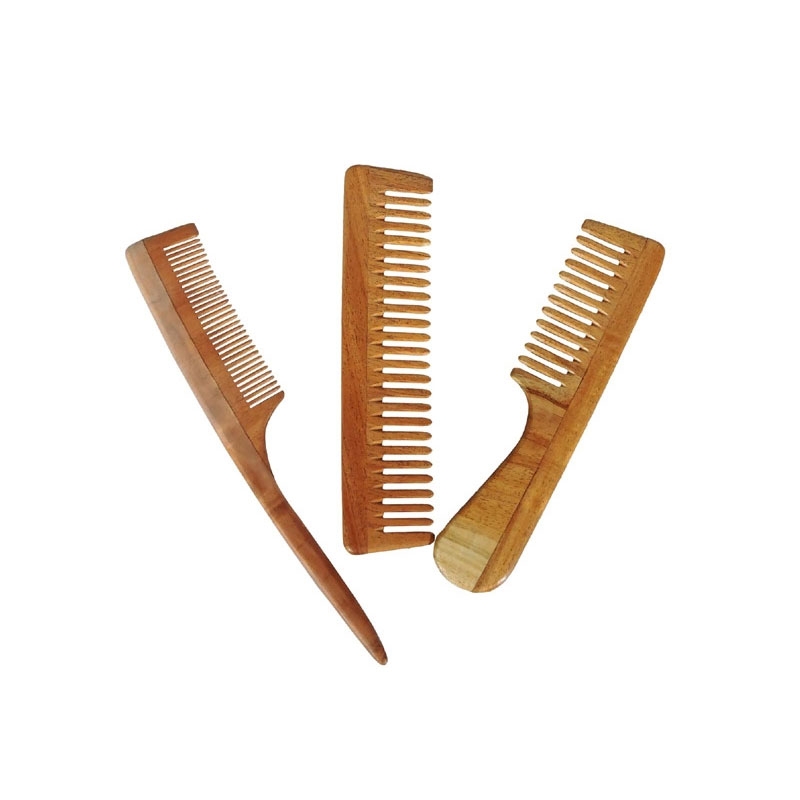 Neem Wood Combs Set of 3 ULTRA SAVER PACK