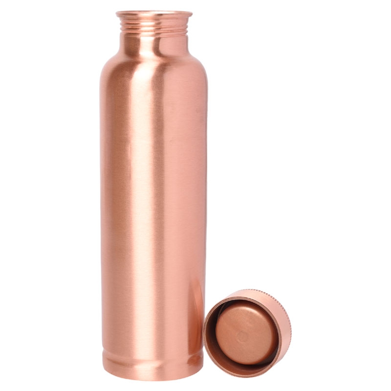 Pure Copper Fanta Bottle for Ayurvedic Health Benefits 900 Ml with Lacquered Matt Finish