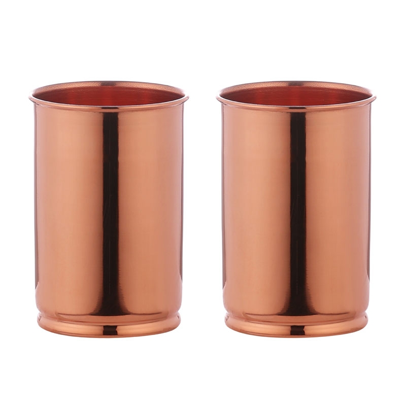 Pure Copper Tumbler LACQUERED FREE UNLINED and UNCOATED 300 Ml Plain