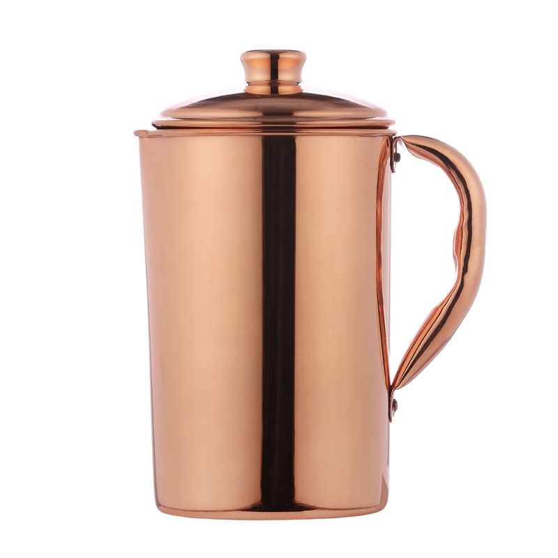 Pure Copper Water Jug Copper Pitcher for Ayurveda Health Benefits Fluid Ounce