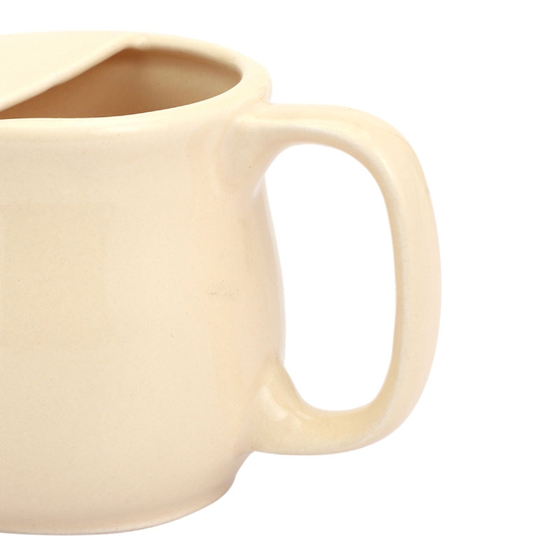 Ceramic Neti Pot Spill Proof for Nasal Cleansing 250 Ml Beige