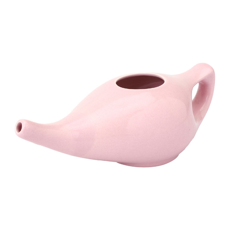 Ceramic Neti Pot for Allergy Control 225 Ml Capacity Peach