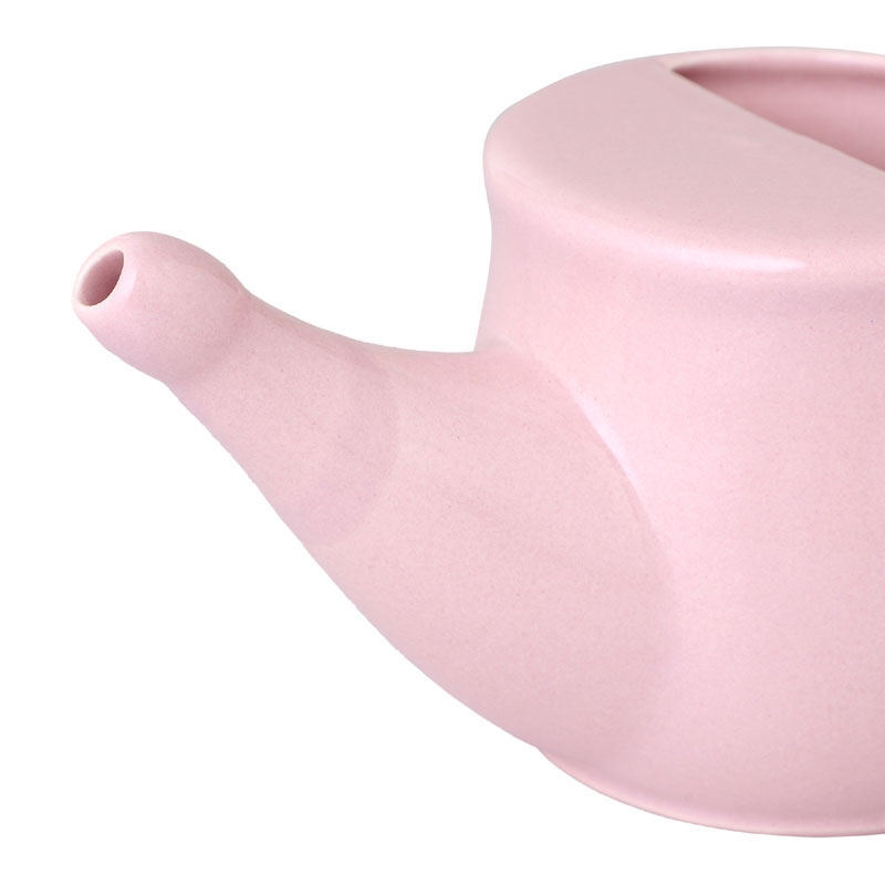 Ceramic Neti Pot for Allergy Control 250 Ml Pink