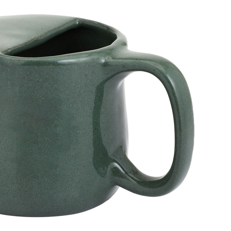 Ceramic Neti Pot for Allergy Control Dark Green Color 250 Ml