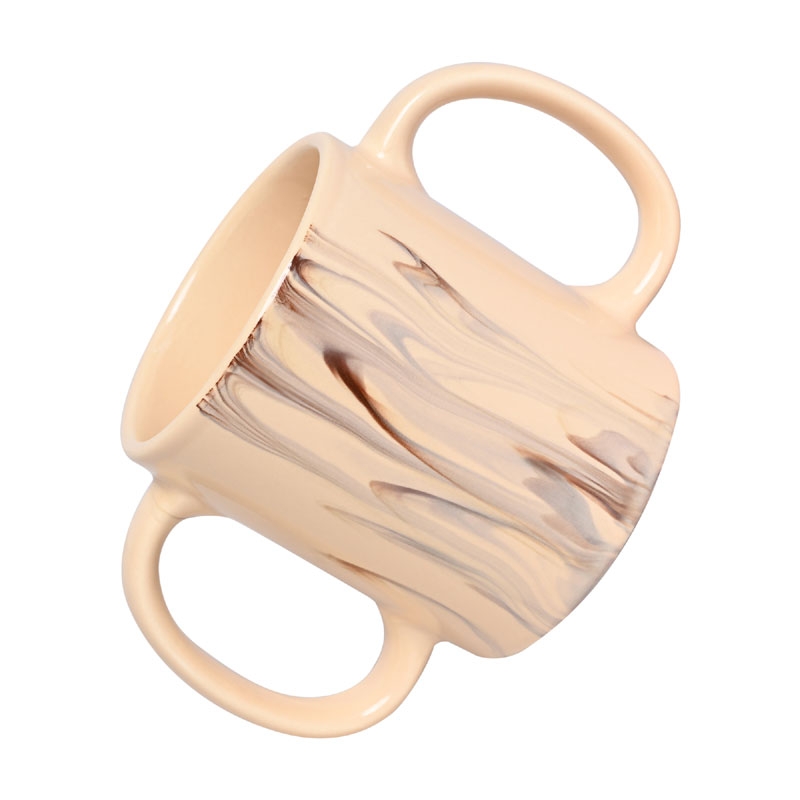 Dual Handle Mug Double Grip Mug to Aid Tremors 350 Ml Cream