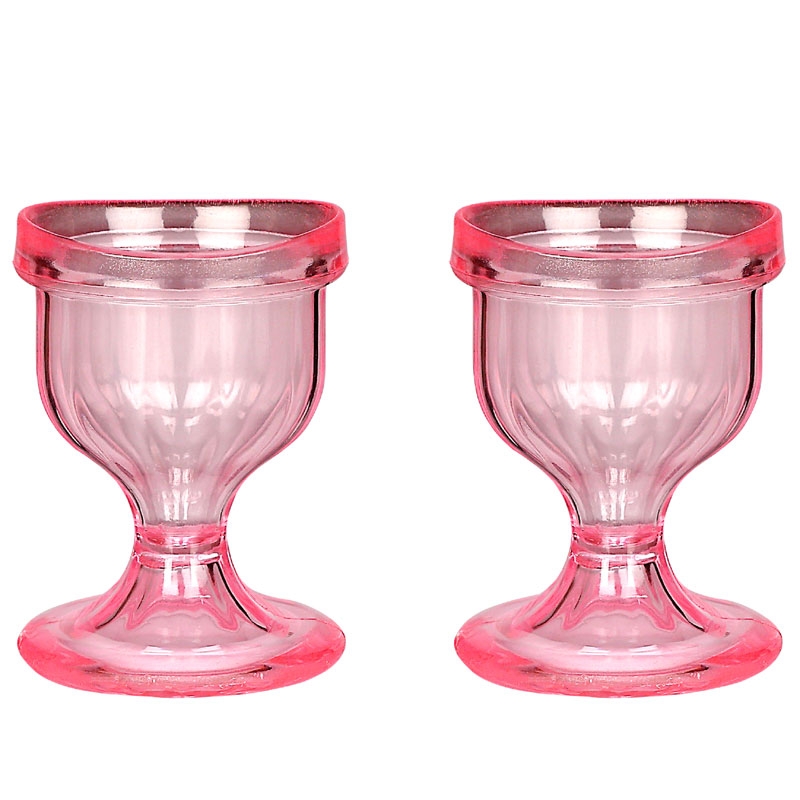 Eye Wash Cup Set of 2 for Keep Your Eyes Clean and Healthy Pink Color