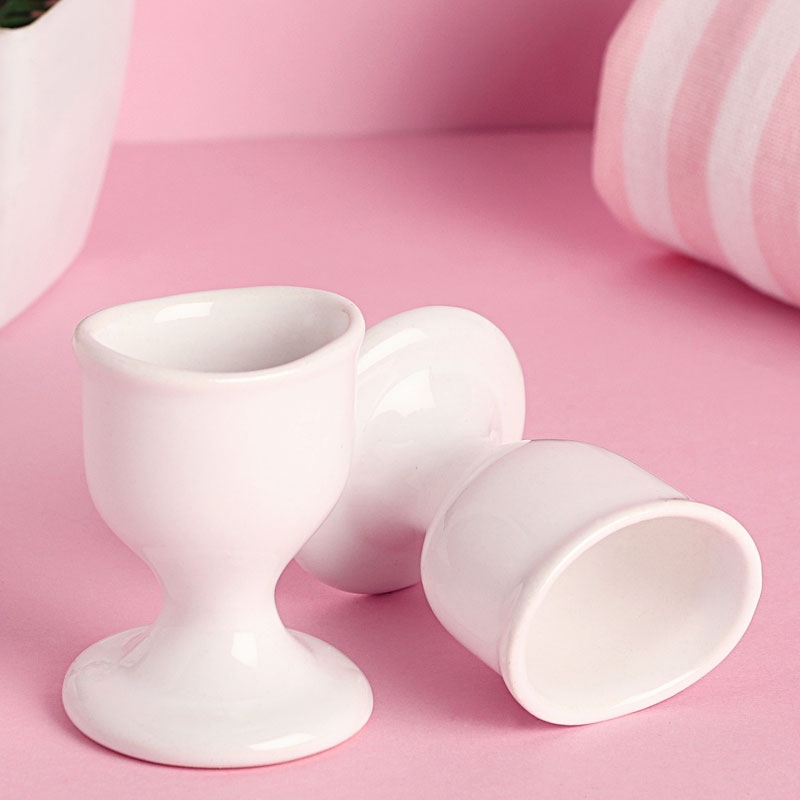 Eye Wash Cup White Color Set of 2 made of Porcelain Ceramic for Keep Your Eyes Clean