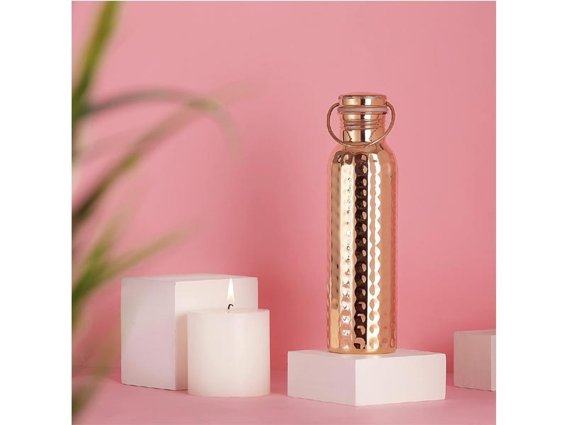 2_Hammered_Copper_Water_Bottle