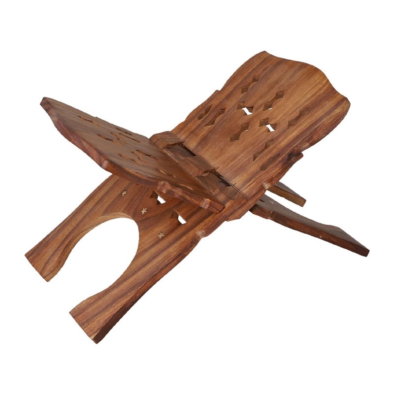 Hand Crafted Wooden Holy Book Stand Rahel for Comfortable Reading