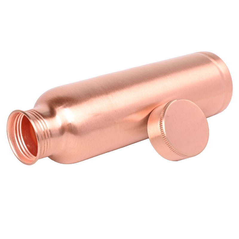 Pure Copper Fanta Bottle for Ayurvedic Health Benefits 900 Ml with Lacquered Matt Finish