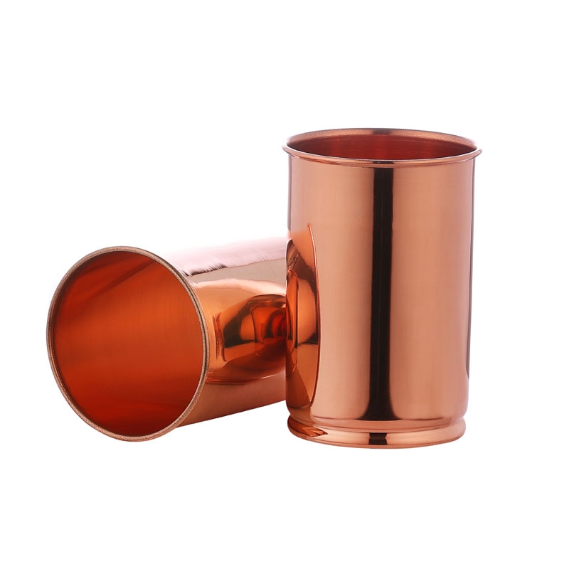 Pure Copper Tumbler LACQUERED FREE UNLINED and UNCOATED 300 Ml Plain