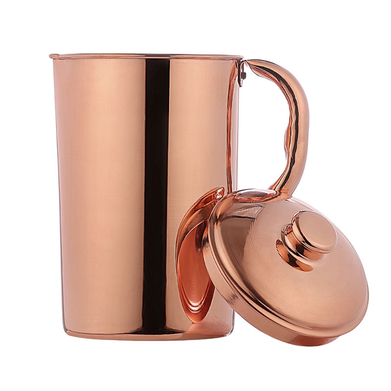 Pure Copper Water Jug Copper Pitcher for Ayurveda Health Benefits Fluid Ounce