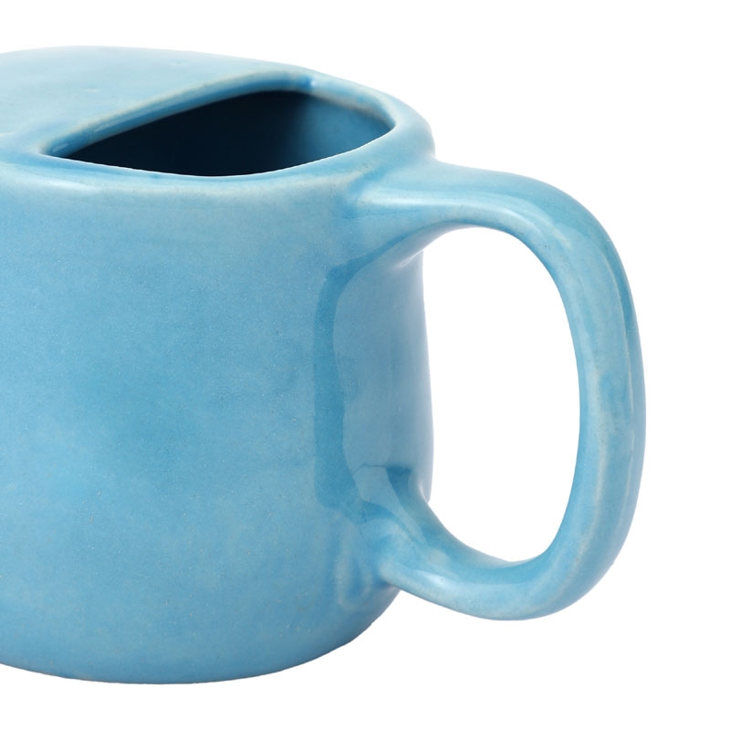 Ceramic Neti Pot for Nasal Cleansing Sky Blue Color 250 Ml