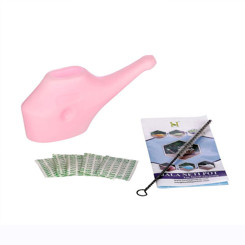 Durable Neti Pot for Nasal Cleansing Pink 250 Ml