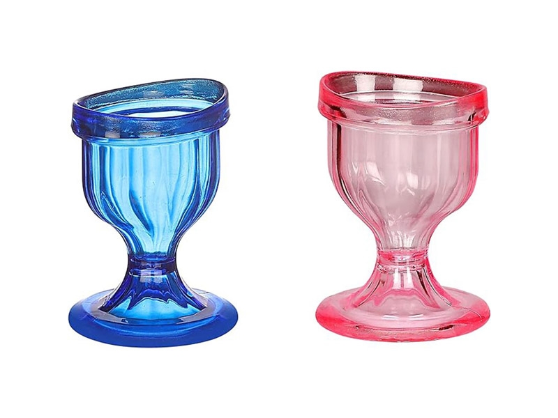 Eye Wash Cup Set of 2 for Keep Your Eyes Clean and Healthy Pink and Blue Color