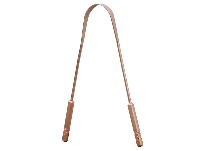 Pure Copper Tongue Cleaner PLASTIC FREE Premium Grade Tongue Scraper