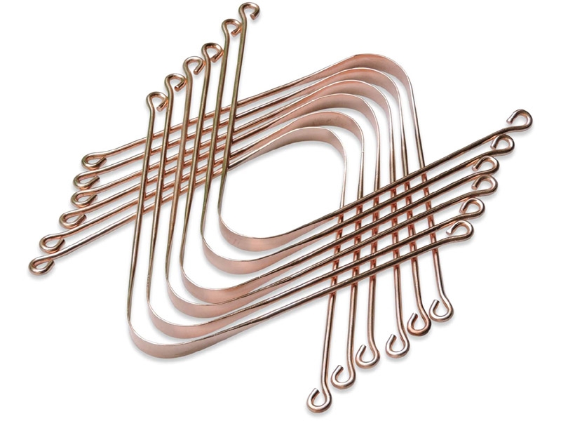 Pure Copper Tongue Cleaner Set of 12 for Bad Breath Treatment Naturally