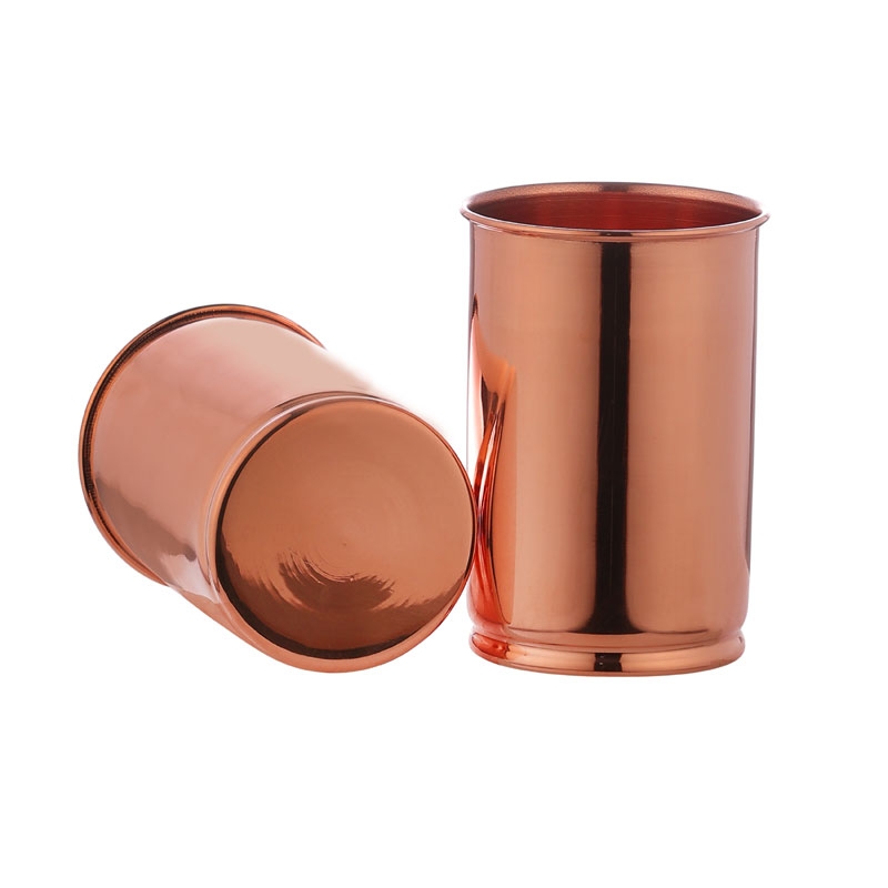 Pure Copper Tumbler LACQUERED FREE UNLINED and UNCOATED 300 Ml Plain