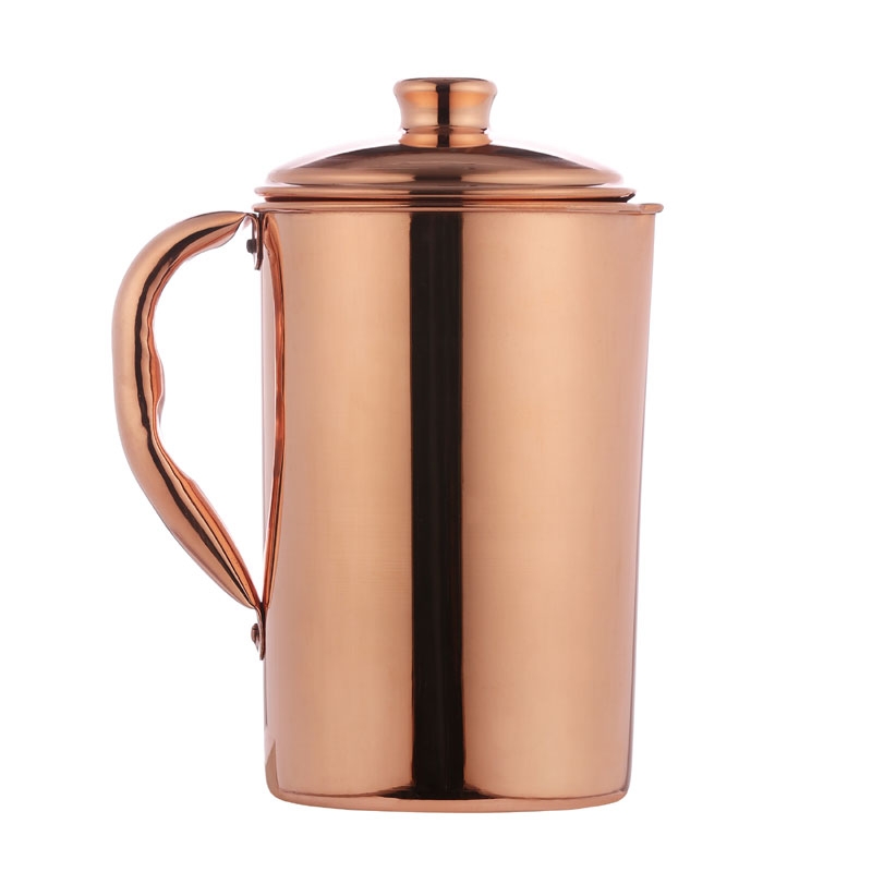 Pure Copper Water Jug Copper Pitcher for Ayurveda Health Benefits Fluid Ounce