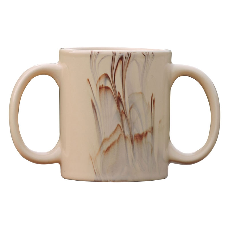 Dual Handle Mug Double Grip Mug to Aid Tremors 350 Ml Cream
