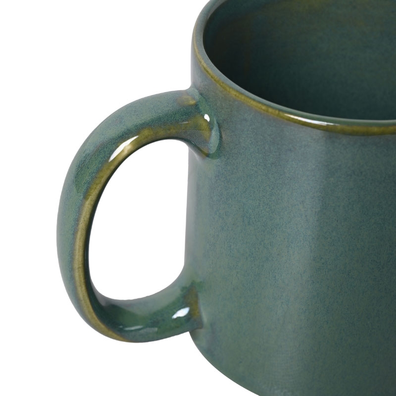 Dual Handle Mug Double Grip Mug to Aid Tremors 350 Ml Elegant Green