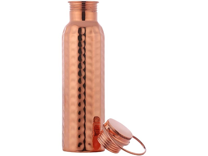 4_Hammered_Copper_Water_Bottle
