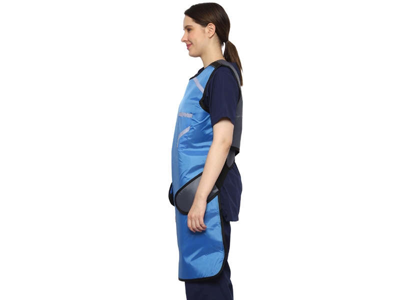 Lead Apron for Working with X-Ray Machine with Robust Hanger for Hospitals Labs Nursing Homes Blue