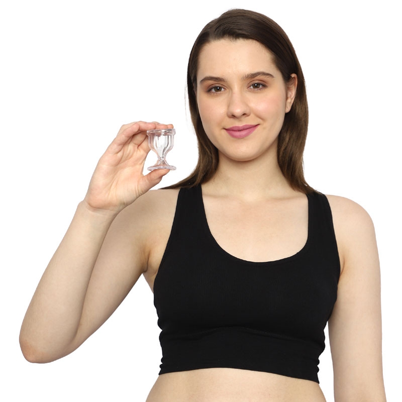 Single Transparent Glass Eye Wash Cup for Keep Your Eyes Clean and Healthy
