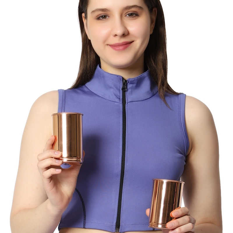 Pure Copper Tumbler LACQUERED FREE UNLINED and UNCOATED 300 Ml Plain
