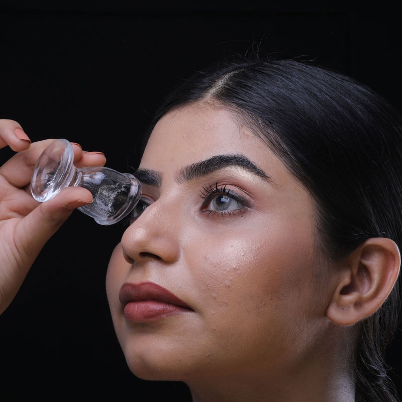 Single Transparent Glass Eye Wash Cup for Keep Your Eyes Clean and Healthy