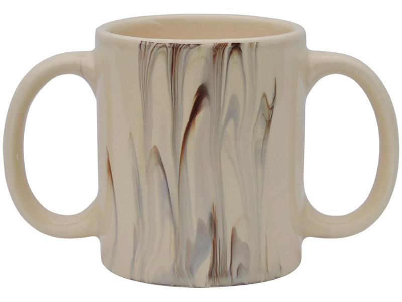 Dual Handle Mug 350 ml - Cream | Tremor Aid Mug | Ergonomic Double Grip