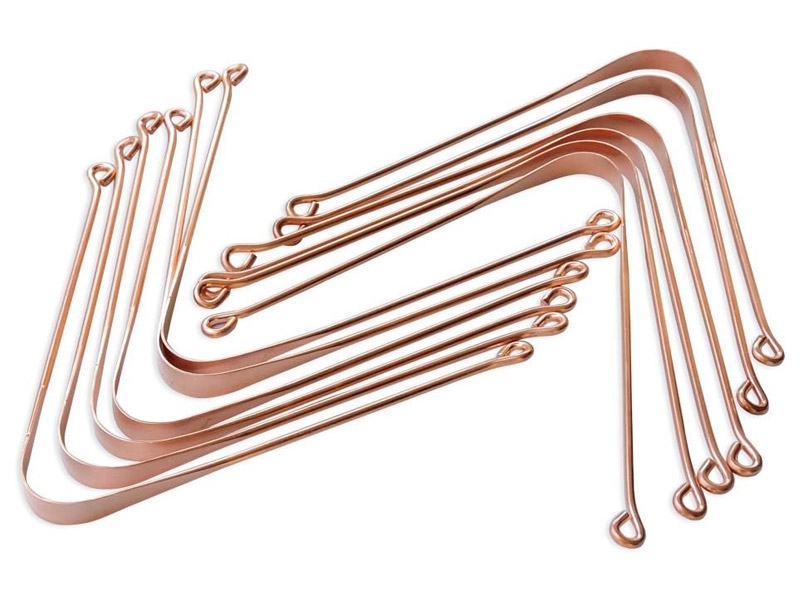 Pure Copper Tongue Cleaner Set of 12 for Bad Breath Treatment Naturally