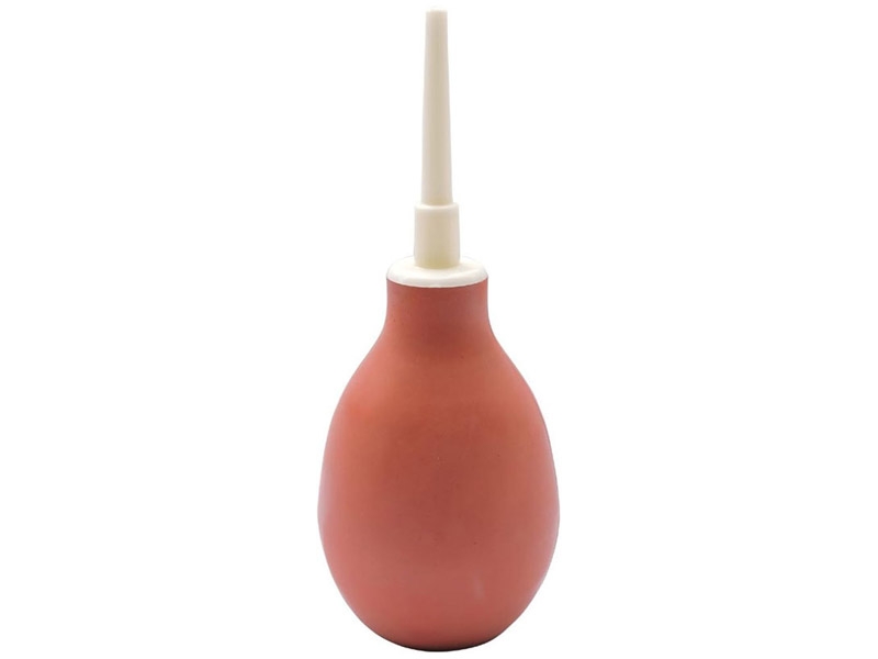 Rectal Enema Syringe for Gentle Cleansing  Enema Bulb Syringe RED
