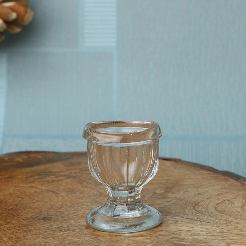 Single Transparent Glass Eye Wash Cup for Keep Your Eyes Clean and Healthy