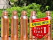 Buy 4 Hammered Pure Copper Water Bottle for Kids-Get FREE 1 Copper Water Bottle
