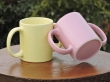 Dual Handle Mug Double Grip Mug Set of 2 for Secure Hold 350 Ml Pastel Color