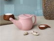 Spill Proof Pure Ceramic Neti Pot- Pink-Useful for Jala Neti Kriya