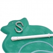 2 Quart Rubber Enema Bag Kit For colon Cleansing Green