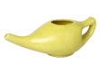 Ceramic Neti Pot for Nasal Cleansing 225 Ml Crackle Pattern Yellow