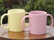 Dual Handle Mug Double Grip Mug Set of 2 for Secure Hold 350 Ml Pastel Color