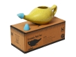 Ceramic Neti Pot for Nasal Cleansing 225 Ml Crackle Pattern Yellow