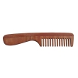 Natural Kacchi Neem Wide Tooth Comb with Handle For Managing Dandruff and Hair Fall