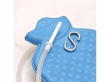 Rubber Enema Bag Kit for Colon Cleansing 2 Quart Open Top Blue