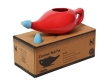 Ceramic Neti Pot with 2 Silicone Nozzle and Salt for Sinus 225 Ml Red