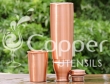 Copper Seamless Matte Finish Bottle with Tumbler Cap