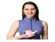 Spill Proof Pure Ceramic Neti Pot- Pink-Useful for Jala Neti Kriya